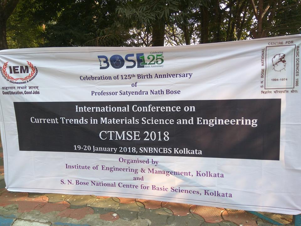 International Conference on Current Trends in Materials Science and Engineering (CTMSE 2018)