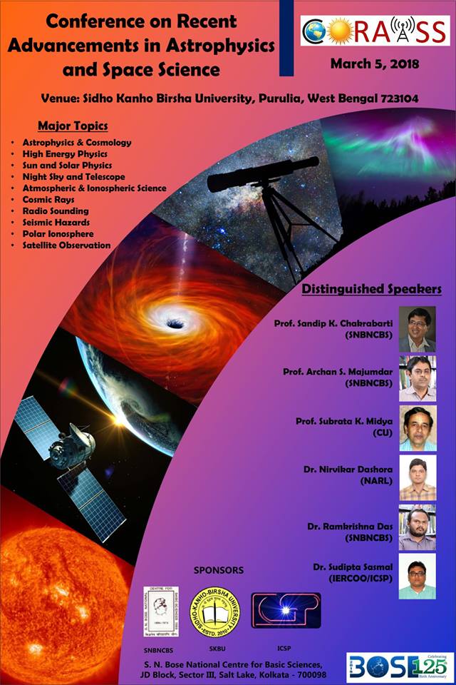BOSE - 125 : OUTREACH PROGRAMME :Conference on Recent Advancements in Astrophysics and Space Science