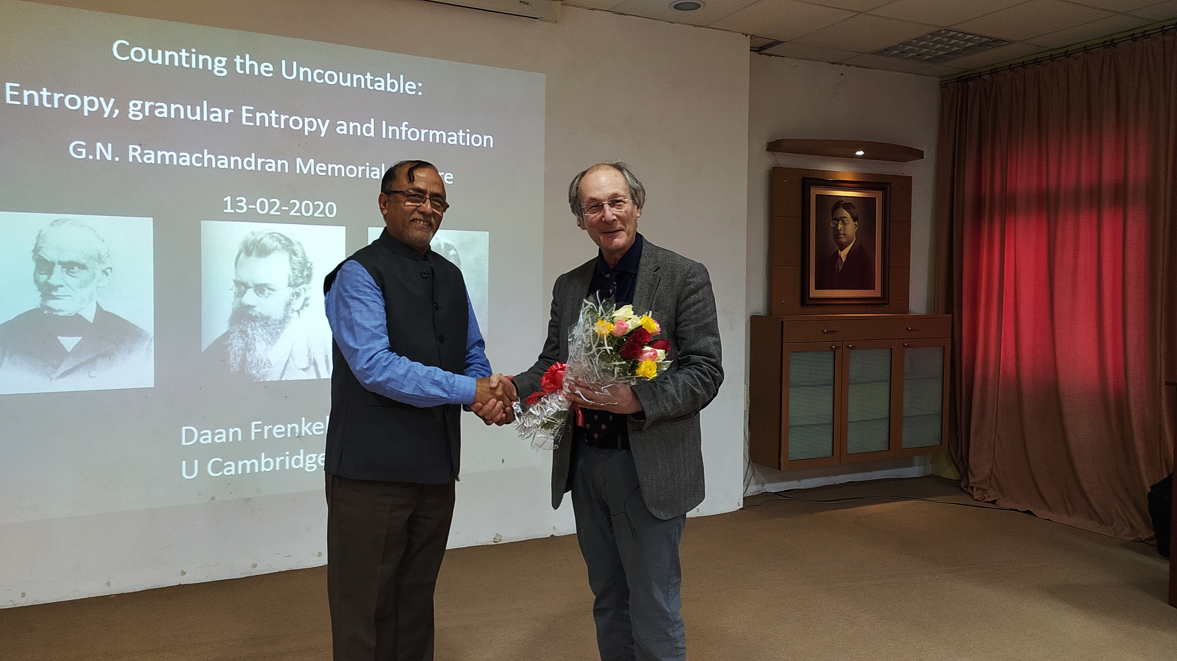 5th G.N. Ramachandran Memorial Lecture - by Prof.Daan Frenkel, University of Cambridge, UK on 13 February 2020